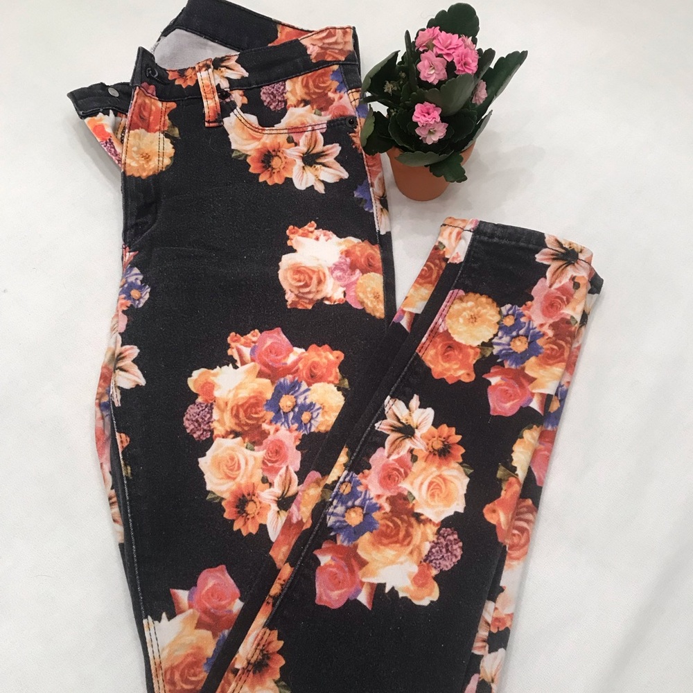 Hudson ~ Floral Jeans